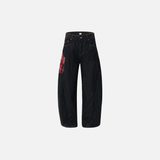 Y2K Unique Split Design Straight Leg Cargo Jeans