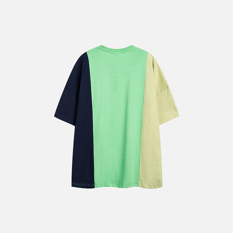 "Answer Me" Color Block T-shirt