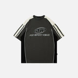 Gray color of the AW Spiky Head T-shirt in a gray background
