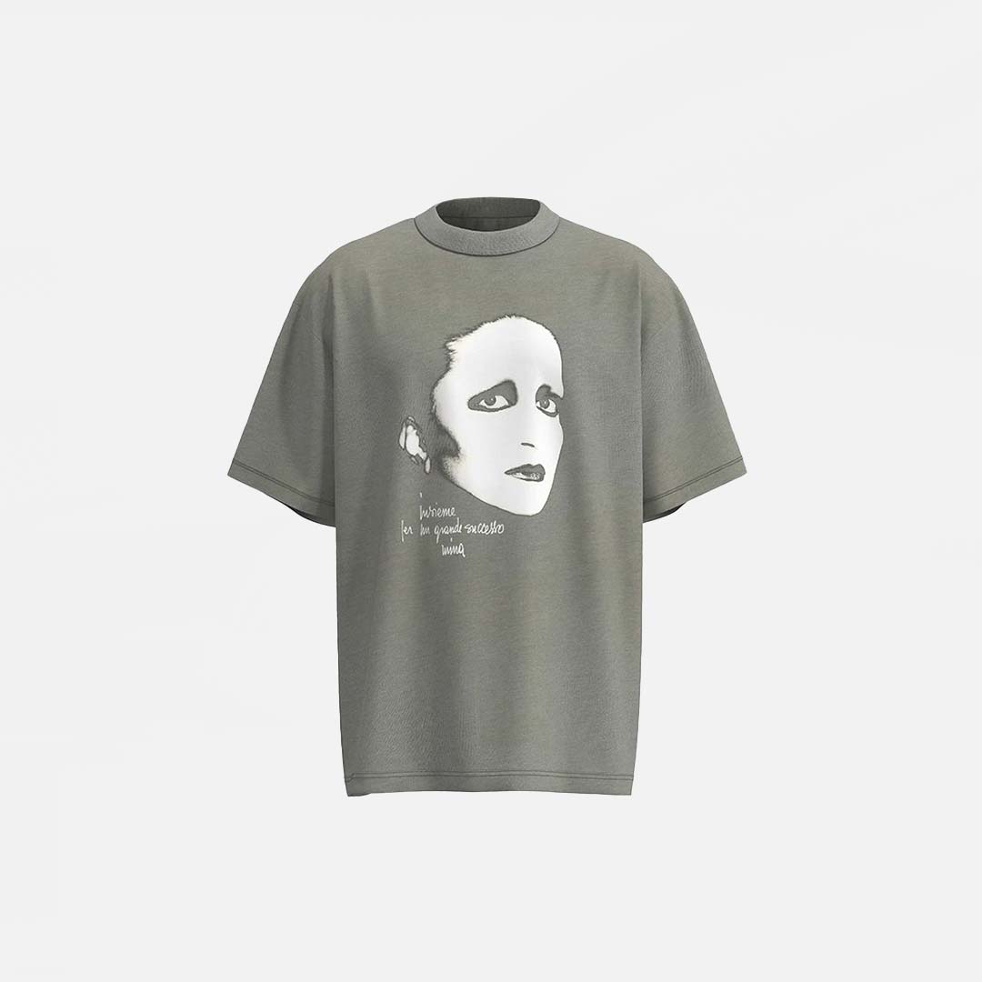 Graphic Face Printed T-Shirt