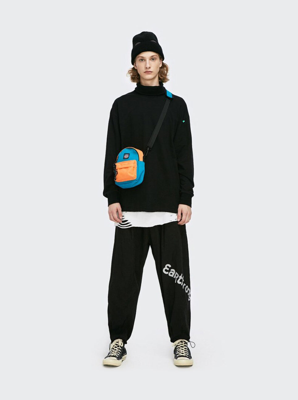 Autumn Blank Turtleneck T-shirt