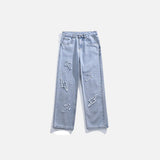 Cross Patch Denim Pants