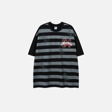 Investment Piece Striped Short Sleeve Cotton T-Shirt