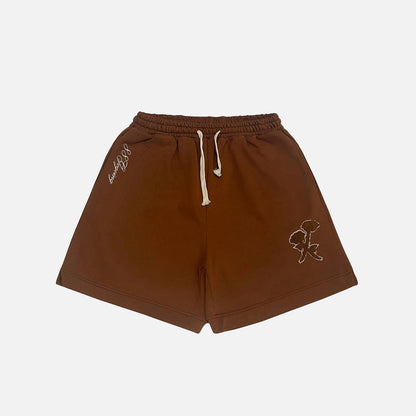 Rose Embroidery Shorts