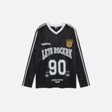 Y2K Stylish Letter Print Casual Long Sleeve T-Shirt