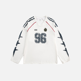 American Style Sport V-Neck Long Sleeve T-Shirt