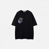 Graphic Print Loose Alphabet T-shirt