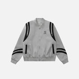 Vintage Striped Varsity Jacket