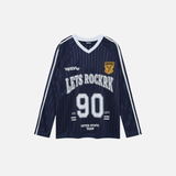 Y2K Stylish Letter Print Casual Long Sleeve T-Shirt