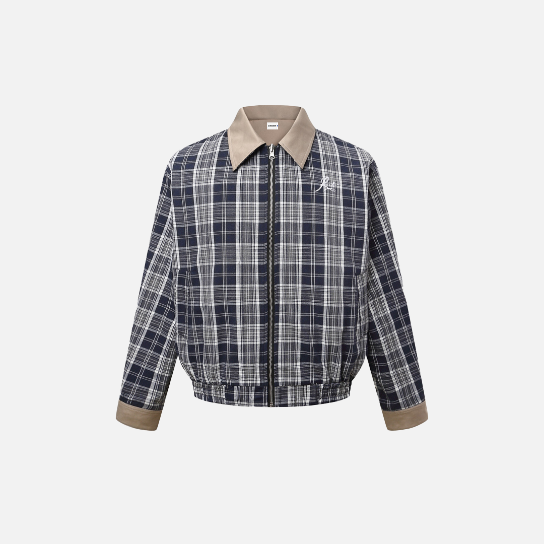 Figure-Flattering Spring Versatile Plaid Jacket