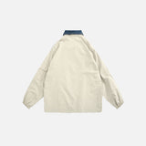 Zip-Up Turn Down Collar Jacket