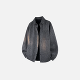 Vertical Striped Hip Hop College Style Jacket
