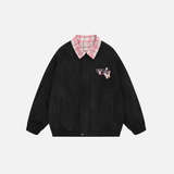 Y2K Butterfly Print Bloom Embroidered Casual Jacket