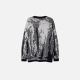 Shadow Knitted Grunge Hip Hop Sweater