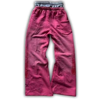 KASH Patch Sweatpants Pink