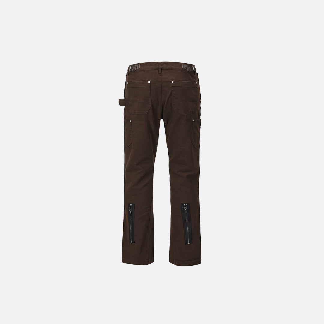 Back Ankle Zipper Pants