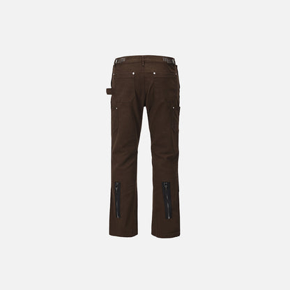 Back Ankle Zipper Pants
