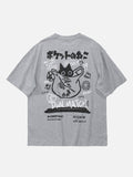 Kanji Cat Oversized T-shirt
