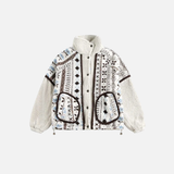 Cozy Oversized Plush Natonal Style Fur Jacket