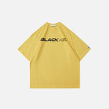 Finger Print Graphic Oversized T-shirt