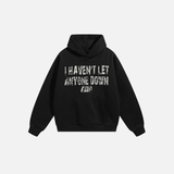 Casual Printed Letters Graphic Hoodie