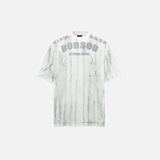 Streetwear Dirty Wash Letter Print Crew T-Shirt