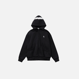 Winter Cozy Fleece Zip-Up Hooded Cotton Sweatshirt