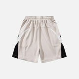 Patchwork Baggy Track Shorts