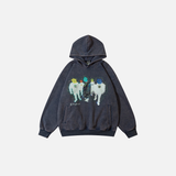 Vintage Shadow Painting Graphic Hoodie