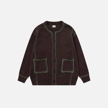 Men Flattering Trendy Oversized Knit Cardigan