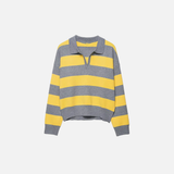 Stylish Lightweight Loose Striped Knit Sweater