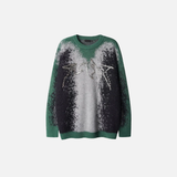 Rivet Gradient Hip Hop Knitted Sweater