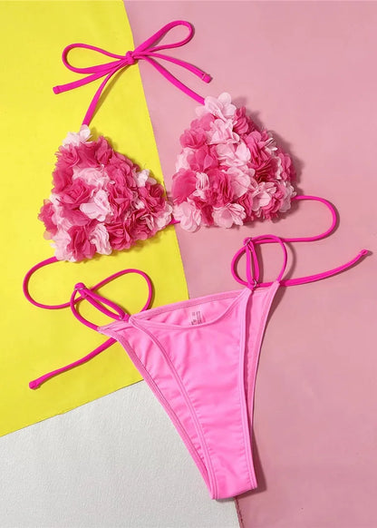 3D Petal Bikini Set