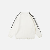 Letter Ripped Sweater