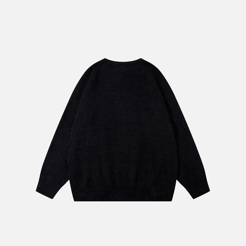 Heart Shaped Flower Sweater