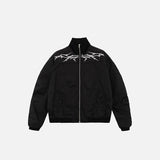 Loose Crown Embroidery Windbreaker Jacket