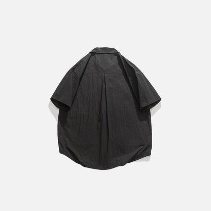 Front Pocket Oversized Cargo Shirt