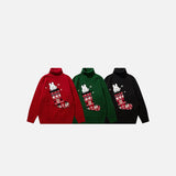 Christmas Socks Knitted Sweater