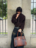 Retro Loose Fit Pocket Decoration Jeans