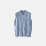 Stitched Vest Sleeveless Sweater