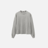 Long-sleeved Solid Color Oversized T-Shirt