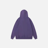 Embroidery Letter Print Hoodie