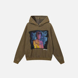 Loose Washed Thermal Body Hoodie