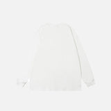 Oversized Cartoon Blindfolded Girl Sweatshirt