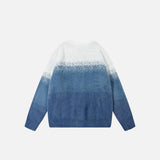 Gradient Knitted Loose Sweater