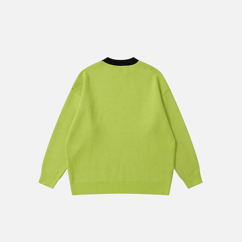 Retro Oversized Knitted Sweater