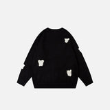 Butterfly Embroidery Loose Sweater