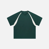 Loose Patchwork Sports T-shirt