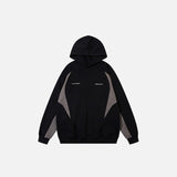 Splicing Color Oversized Sport Hoodie