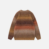 Retro Striped Gradient Sweater